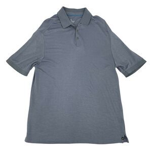 Nat Nast Polo Shirt Men's Size L Blue Gray Short Sleeve Soft Rayon Blend Casual